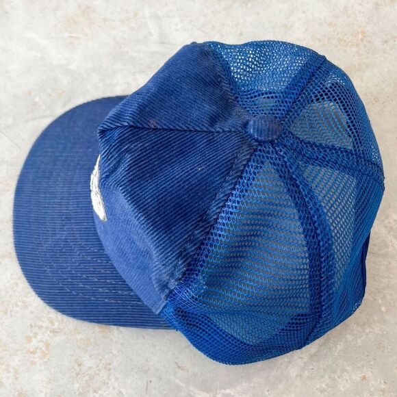 Vintage 80’s special export beer blue corduroy mesh trucker hat - Picture 4 of 7